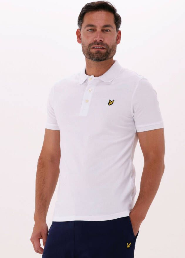 Lyle & Scott Polo Shirt Korte Mouw Lyle & Scott Effen poloshirt van biologisch katoen