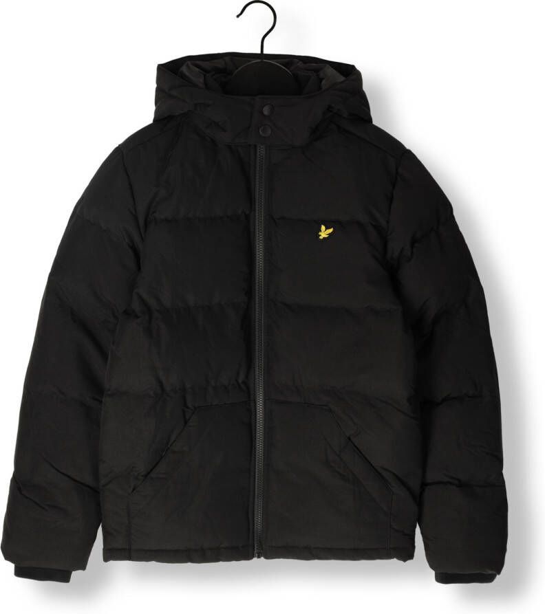 Lyle & Scott Zwarte Gewatteerde Jas Patch Pocket Puffer