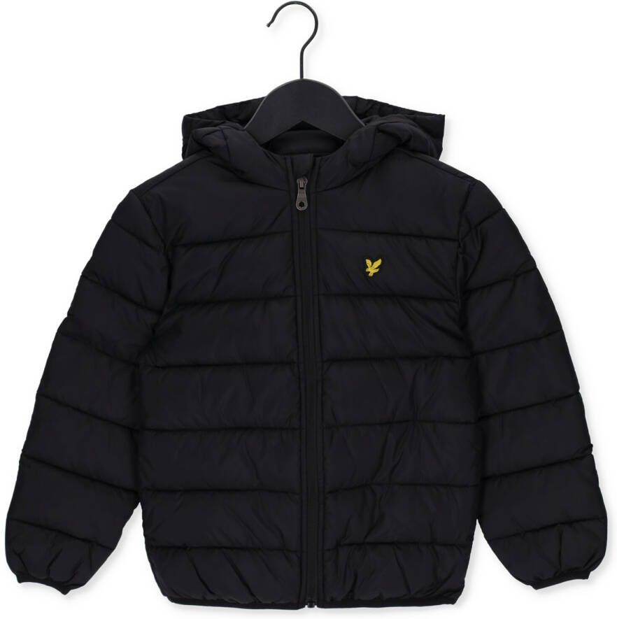 Lyle & Scott gewatteerde tussenjas met logo zwart