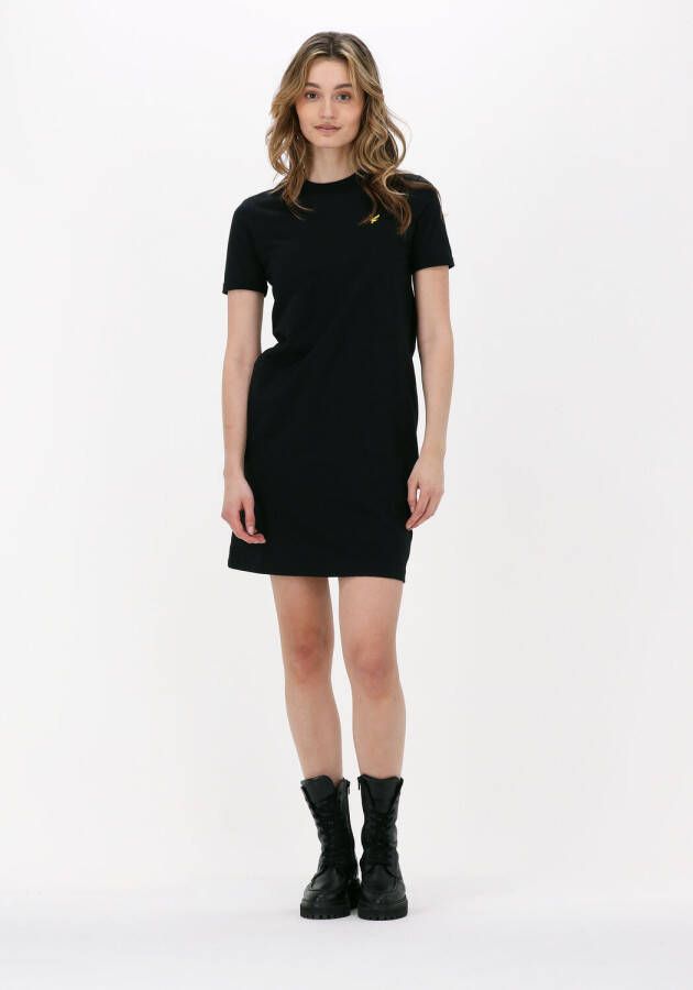 Lyle & Scott Zwarte Mini Jurk T-shirt Dress