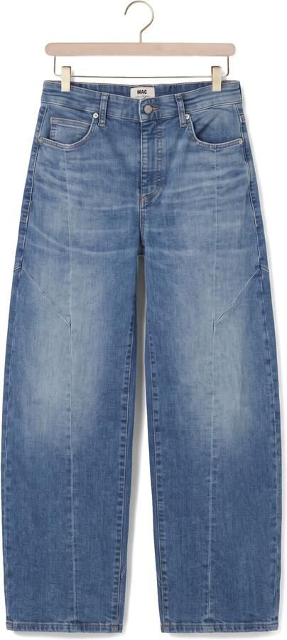 MAC Dames Jeans 0333l Auth. Comfort Vintage Denim Dakota Seam Barrel Fit Blauw - Foto 4