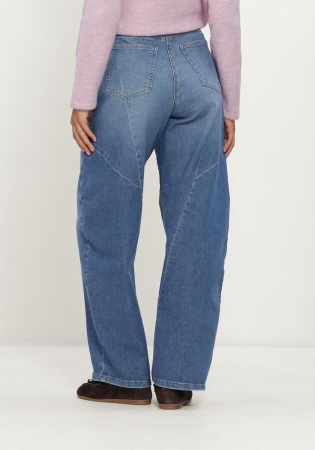 MAC Dames Jeans 0333l Auth. Comfort Vintage Denim Dakota Seam Barrel Fit Blauw - Foto 2