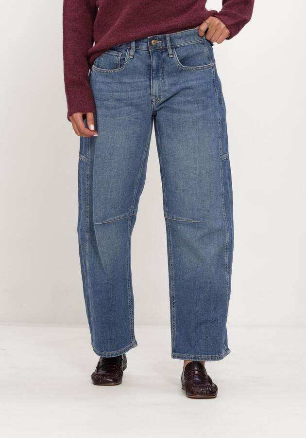MAC Dames Jeans 0333l Auth. Comfort Vintage Denim Ohio Barrel Fit Blauw-32