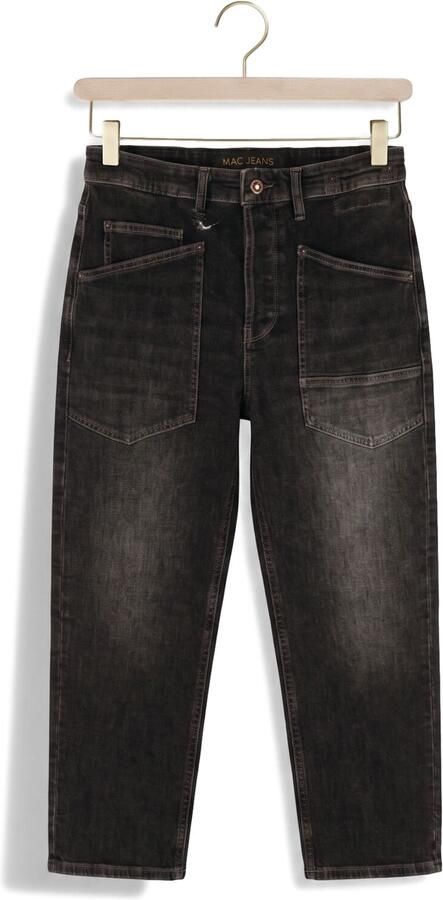 MAC Dames Jeans 0361l Authentic Comfort Denim Baggy Relaxed Fit Donkergrijs-32 - Foto 4