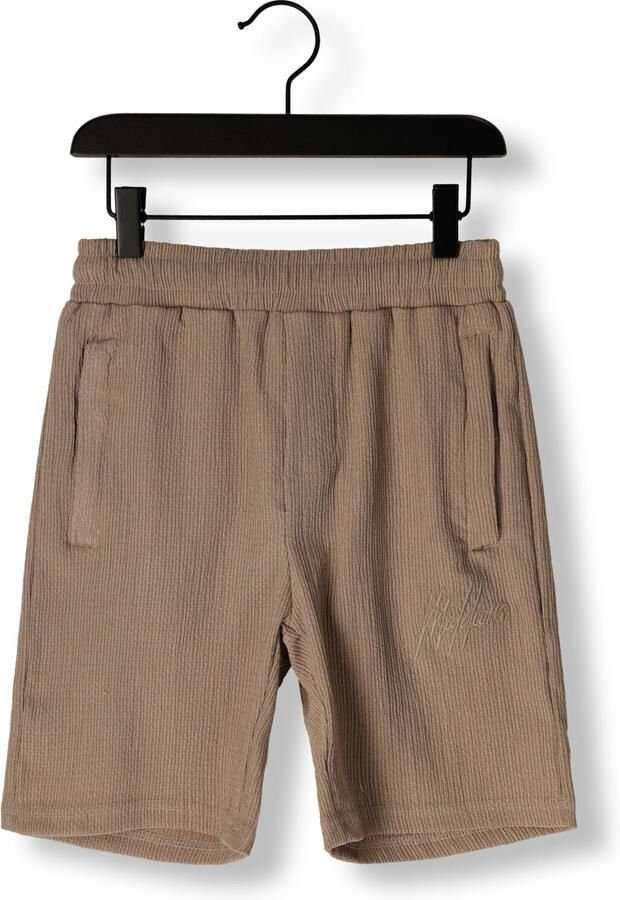 MALELIONS Jongens Broeken Seersucker Shorts Beige - Foto 3