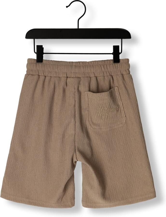 MALELIONS Jongens Broeken Seersucker Shorts Beige