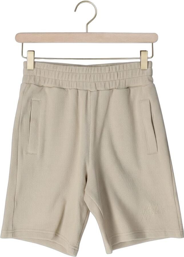 MALELIONS Jongens Broeken Waffle Shorts Beige