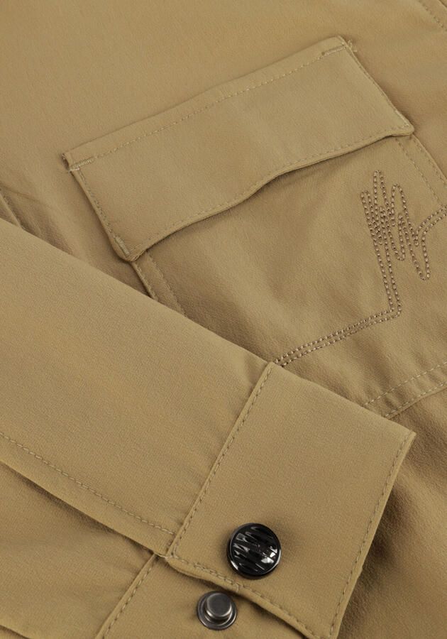 MALELIONS Jongens Overhemden Ripstop Zip Overshirt Zand