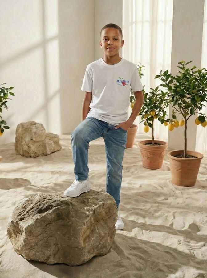 MALELIONS Jongens Polo's & T-shirts Gelato T-shirt Wit - Foto 2