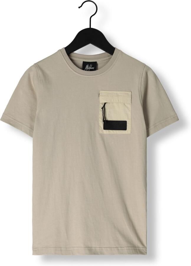 MALELIONS Jongens Polo's & T-shirts Pocket T-shirt Taupe - Foto 2