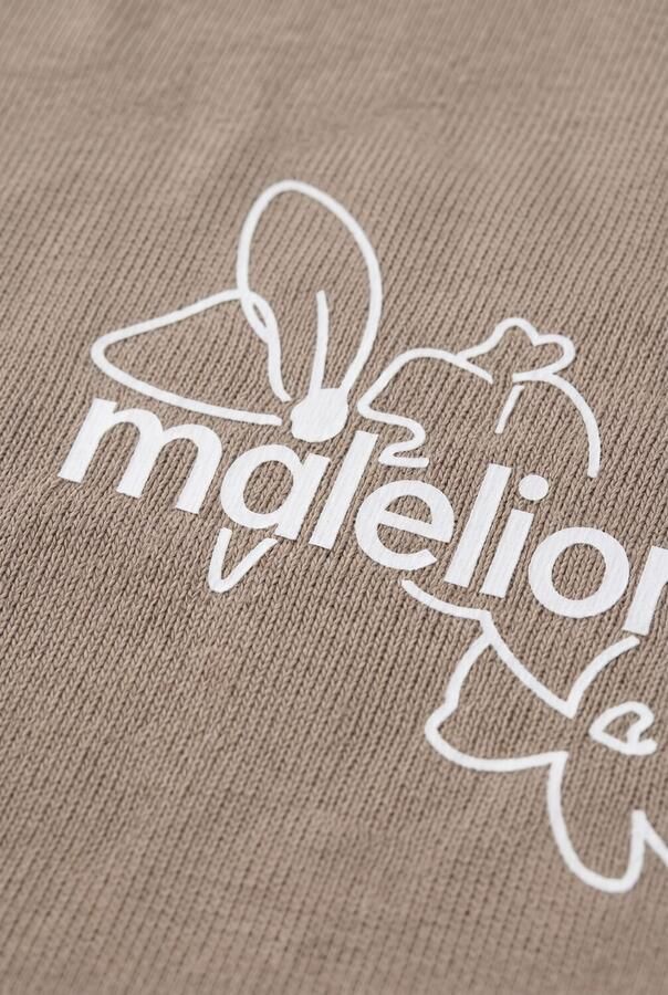 MALELIONS Jongens Polo's & T-shirts Relaxed Botanical T-shirt Beige