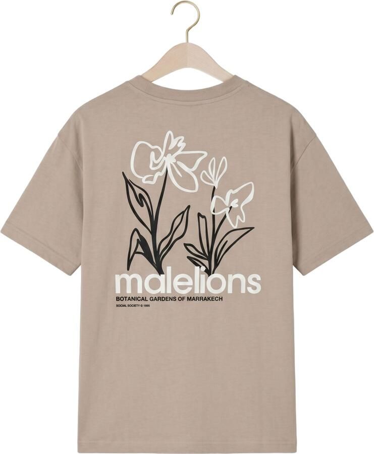 MALELIONS Jongens Polo's & T-shirts Relaxed Botanical T-shirt Beige - Foto 2