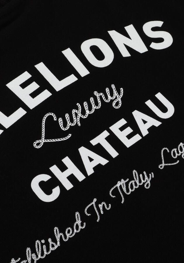 MALELIONS Jongens Polo's & T-shirts Relaxed Knitted Collar T-shirt Zwart - Foto 2
