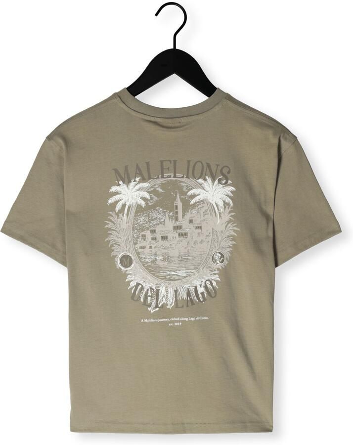MALELIONS Jongens Polo's & T-shirts Relaxed Lago T-shirt Khaki - Foto 2