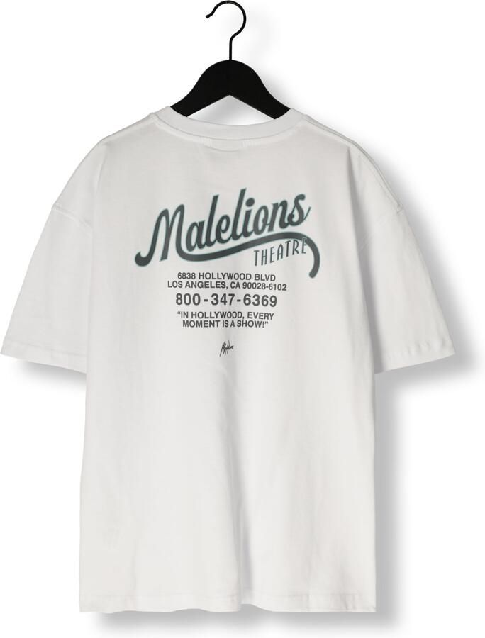 MALELIONS Jongens Polo's & T-shirts Theatre T-shirt Wit