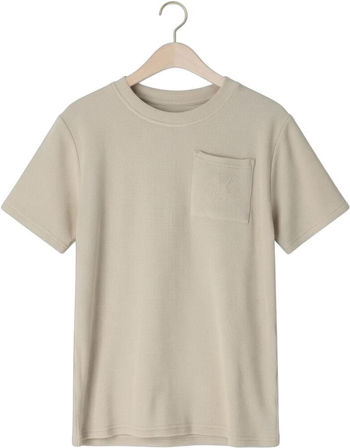 MALELIONS Jongens Polo's & T-shirts Waffle T-shirt Zand