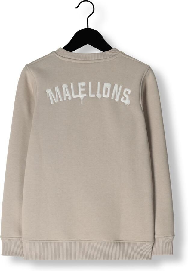 MALELIONS Jongens Truien & Vesten Paint Sweater Beige