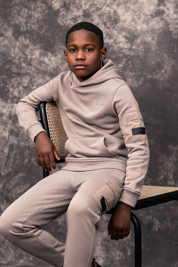 MALELIONS Jongens Truien & Vesten Pocket Hoodie Taupe - Foto 2