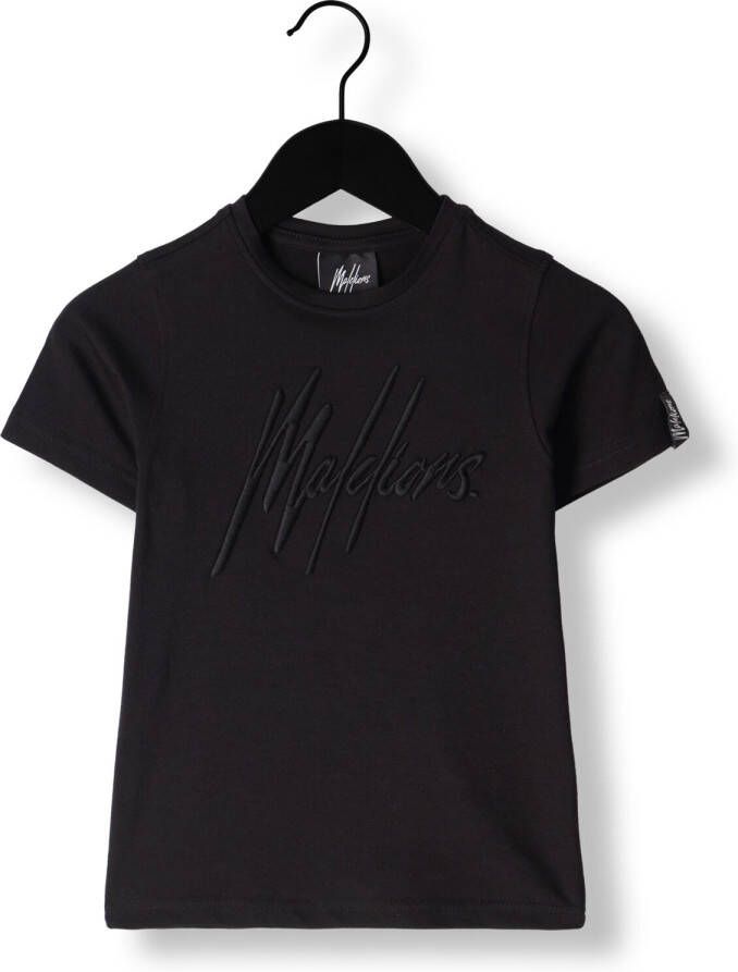 MALELIONS Jongens Polo's & T-shirts T-shirt Zwart
