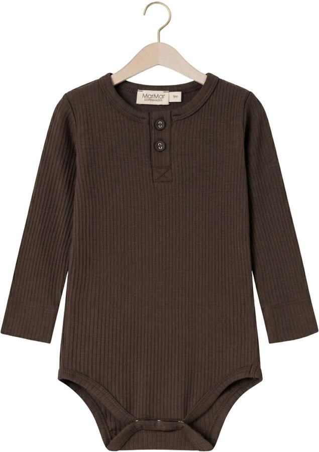 MARMAR COPENHAGEN Baby Rompers Body Ls Modal Bruin