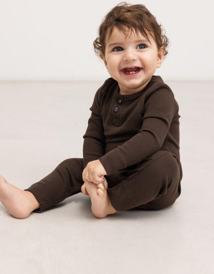 MARMAR COPENHAGEN Baby Rompers Body Ls Modal Bruin - Foto 2