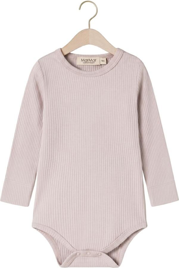 MARMAR COPENHAGEN Baby Rompers Plain Body Ls Lichtroze