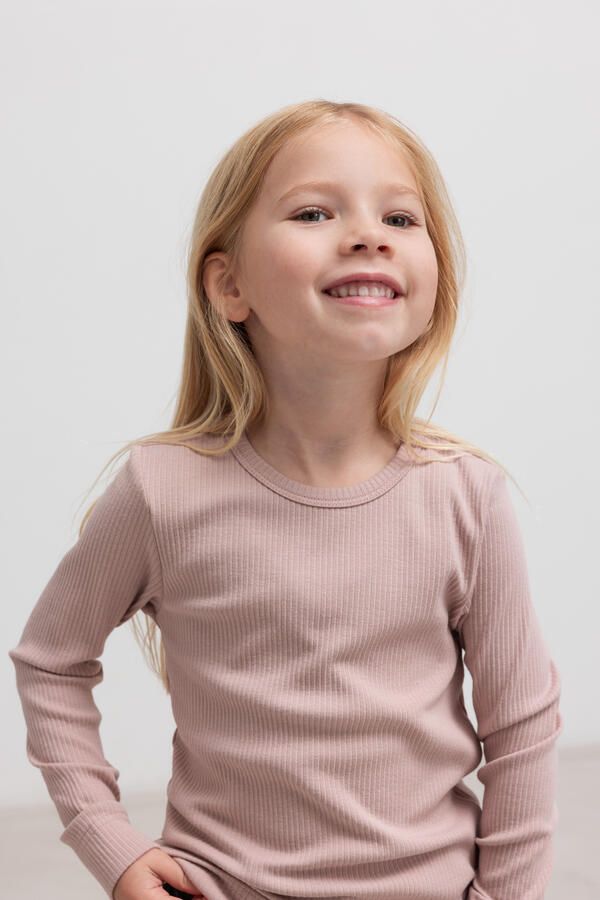 MARMAR COPENHAGEN Jongens Polo's & T-shirts Plain Tee Ls Lichtroze - Foto 2