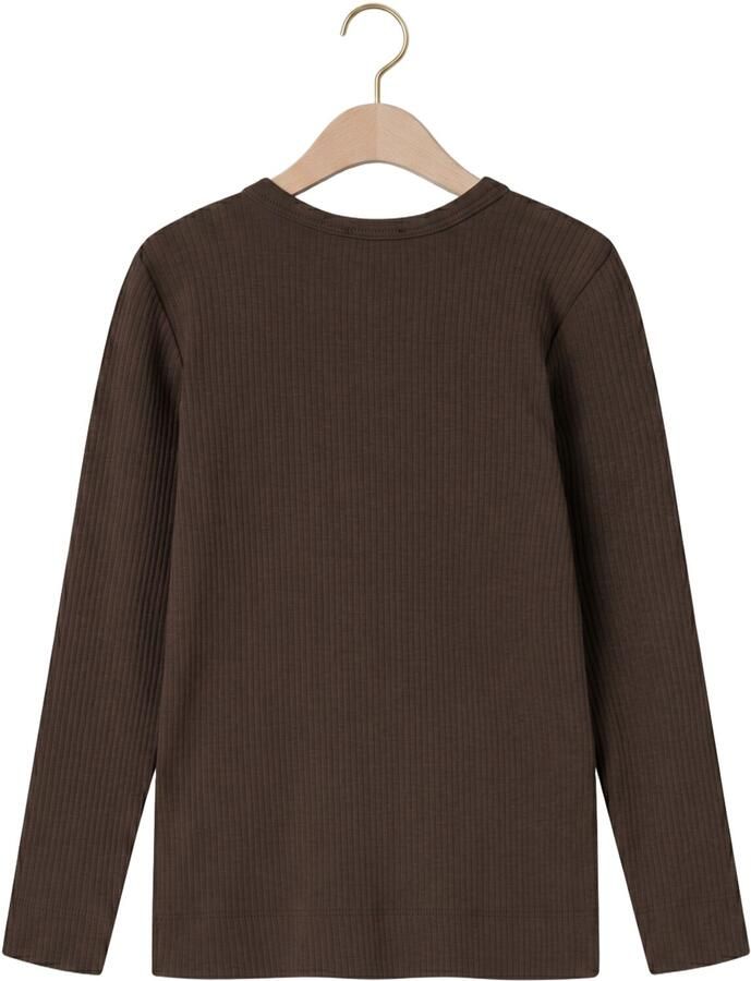 MARMAR COPENHAGEN Meisjes Tops & T-shirts Tee Ls Modal Bruin. - Foto 2