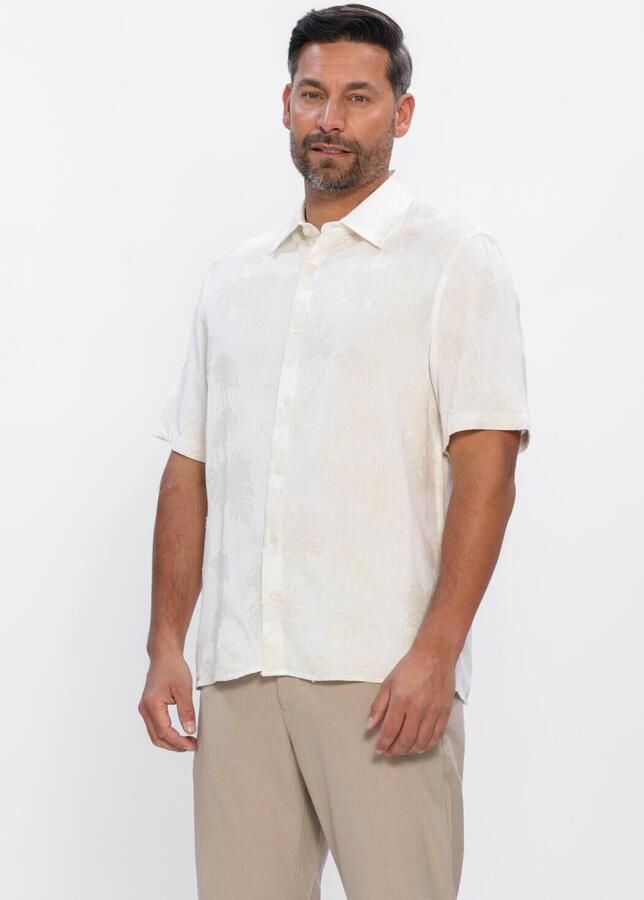 Matinique Regular fit vrijetijdsoverhemd van een mix van viscose en linnen model 'Klampo'