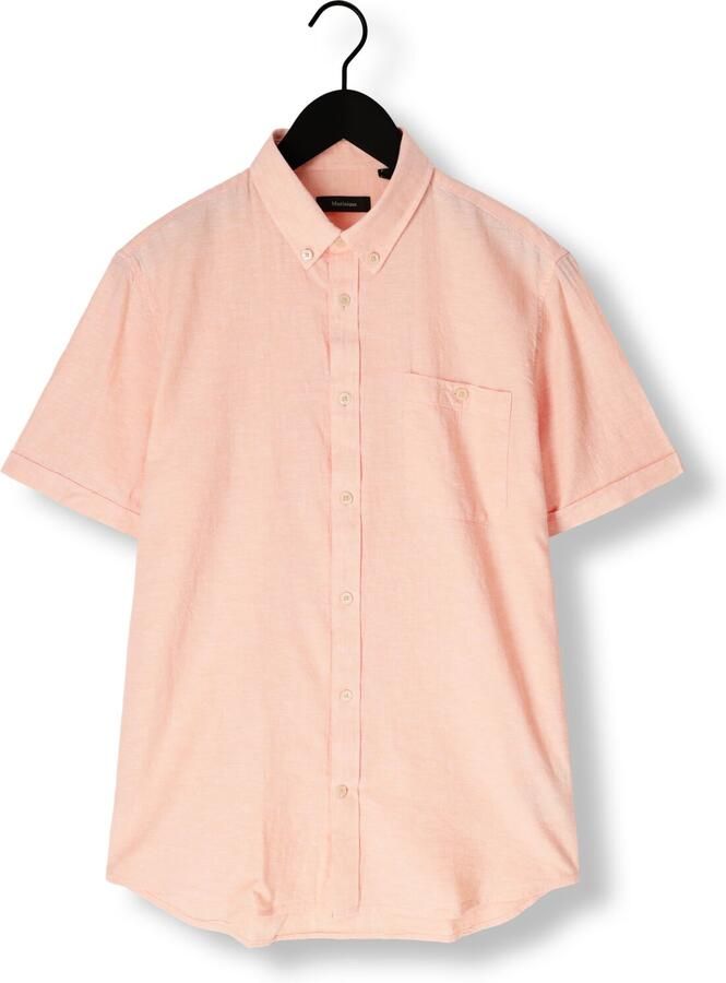 MATINIQUE Heren Overhemden Matrostol Bd Ss Lichtroze