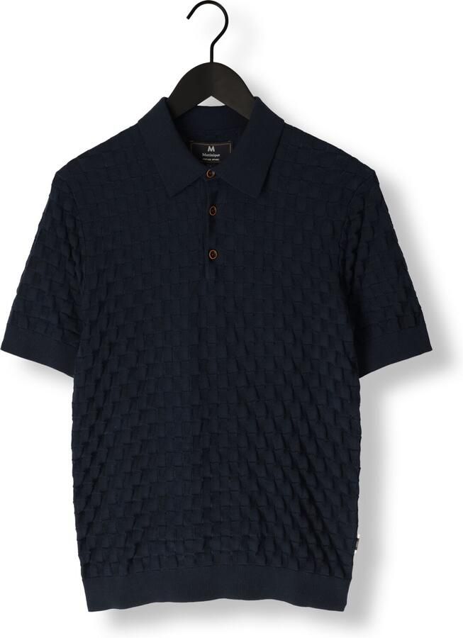 Matinique Slim fit poloshirt met korte knoopsluiting model 'Heritage'