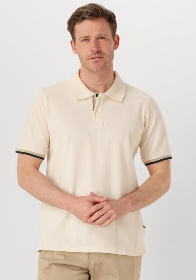 MATINIQUE Heren Polo's & T-shirts Mascout Polo Stripe Beige - Foto 4