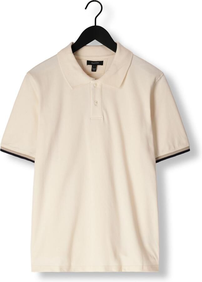 MATINIQUE Heren Polo's & T-shirts Mascout Polo Stripe Beige