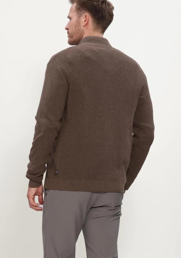 Matinique Slim fit gebreid jack van katoenmix model 'lagoon' - Foto 2