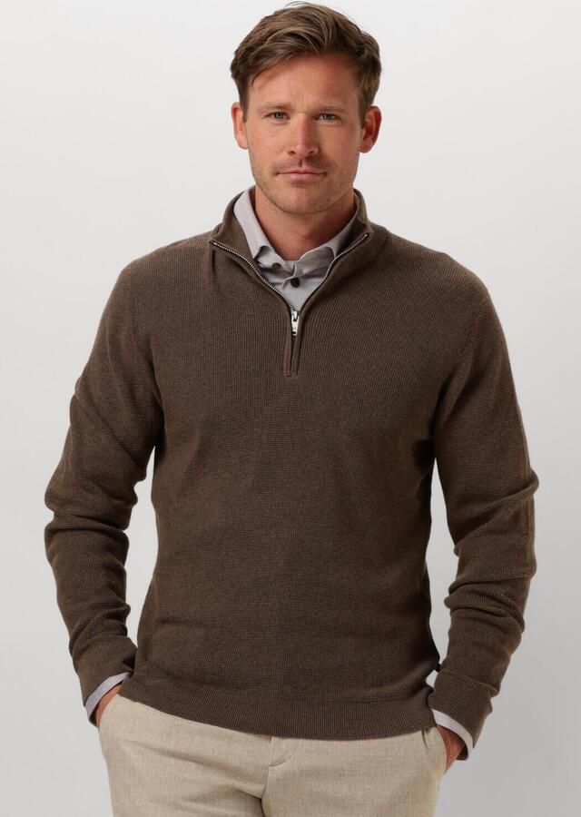 Matinique Bruine Half-Zip Trui voor Heren Brown Heren - Foto 4