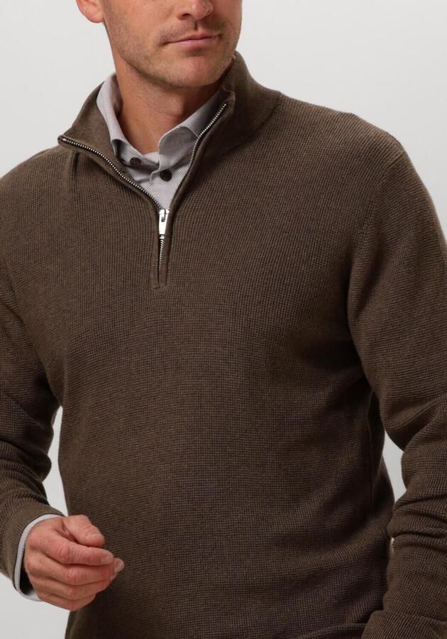 Matinique Bruine Half-Zip Trui voor Heren Brown Heren - Foto 2