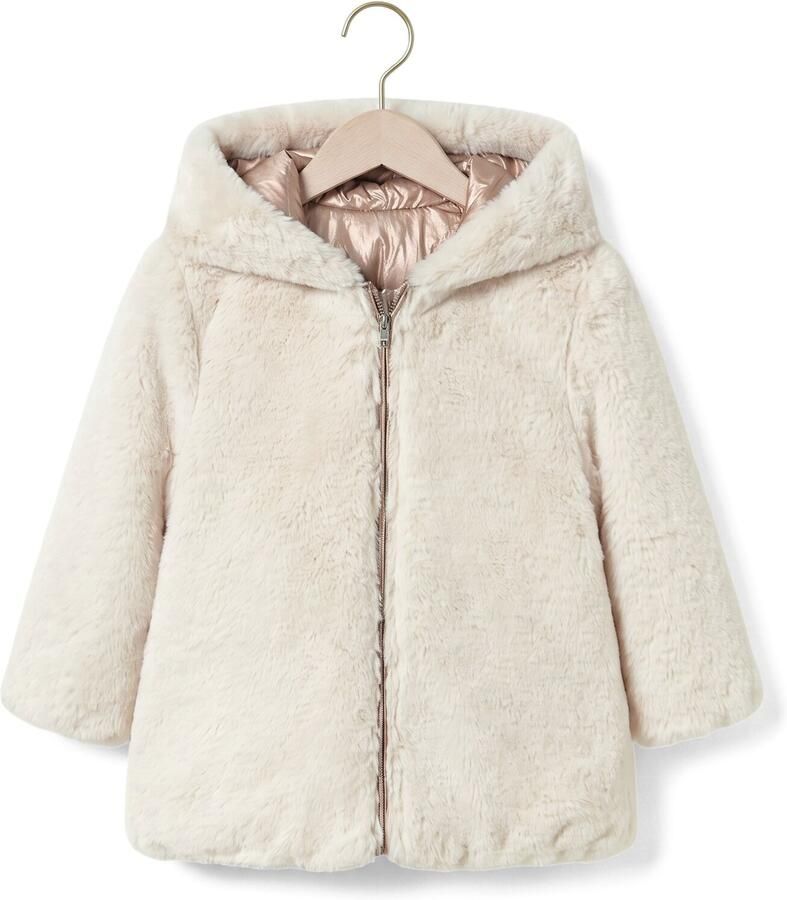 MAYORAL Baby Jassen Reversible Faux Fur Jacket Roze - Foto 3
