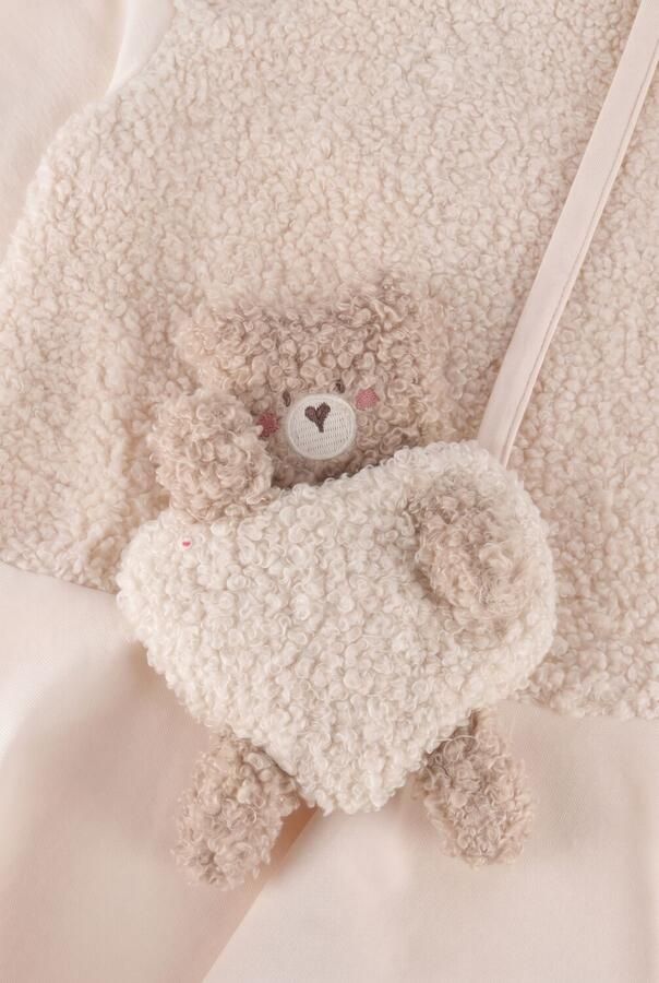 MAYORAL Baby Jurken Combined Dress With Bag Beige - Foto 3