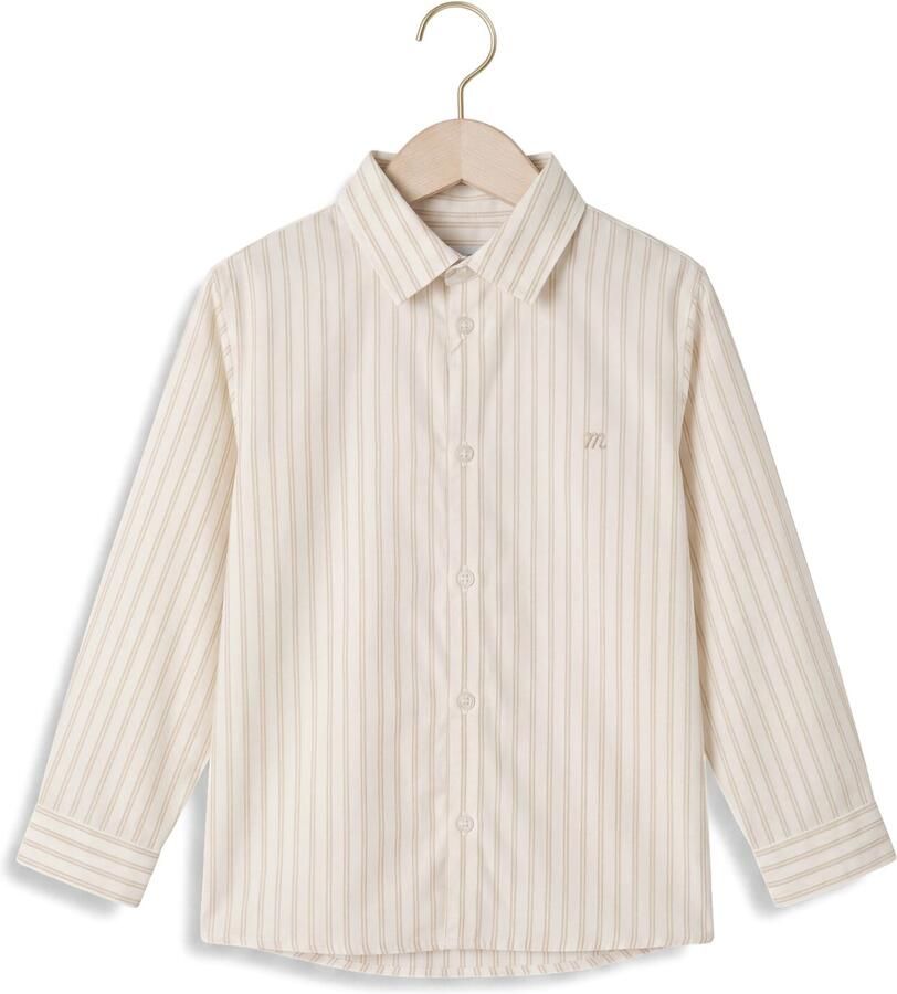 MAYORAL Jongens Overhemden Basic L s Shirt Wit