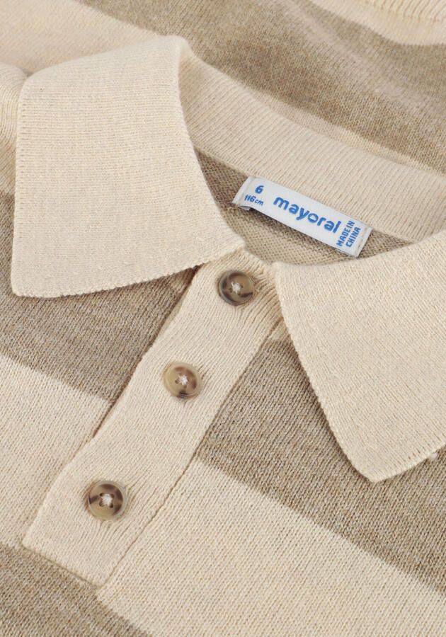 MAYORAL Jongens Polo's & T-shirts L s Knit Polo Beige