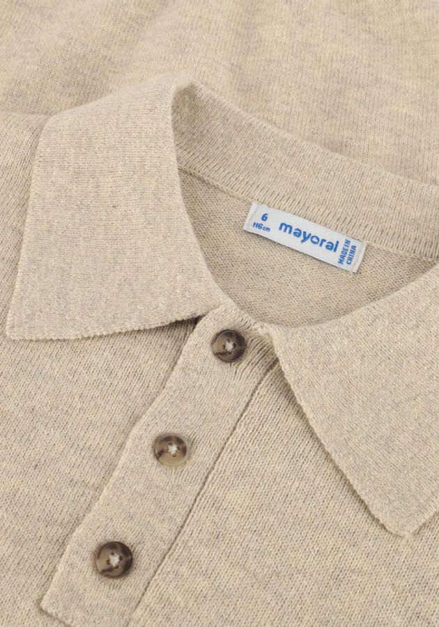 MAYORAL Jongens Polo's & T-shirts L s Knit Polo Beige