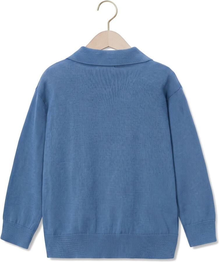 MAYORAL Jongens Truien & Vesten L s Knit Polo Blauw - Foto 2