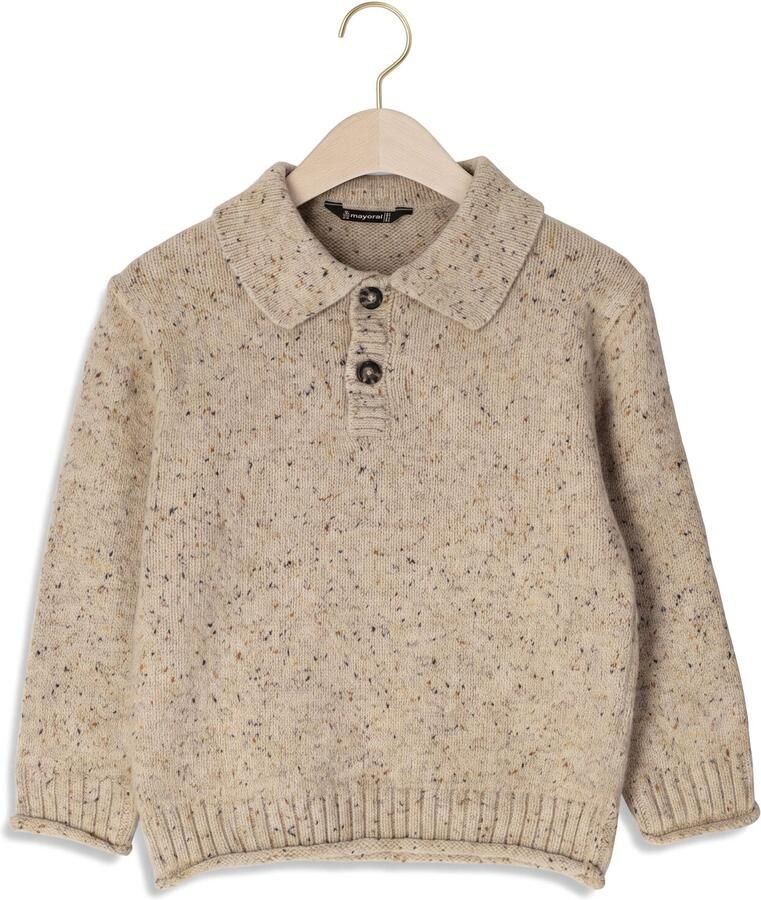 MAYORAL Jongens Truien & Vesten Polo Sweater Beige