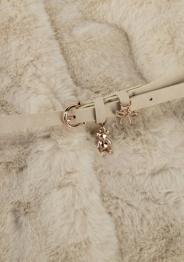 MAYORAL Meisjes Blazers Fur Vest With Belt Creme