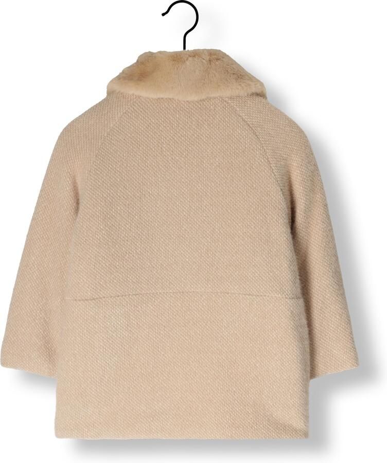 MAYORAL Meisjes Jassen Knitted Fur Coat Zand