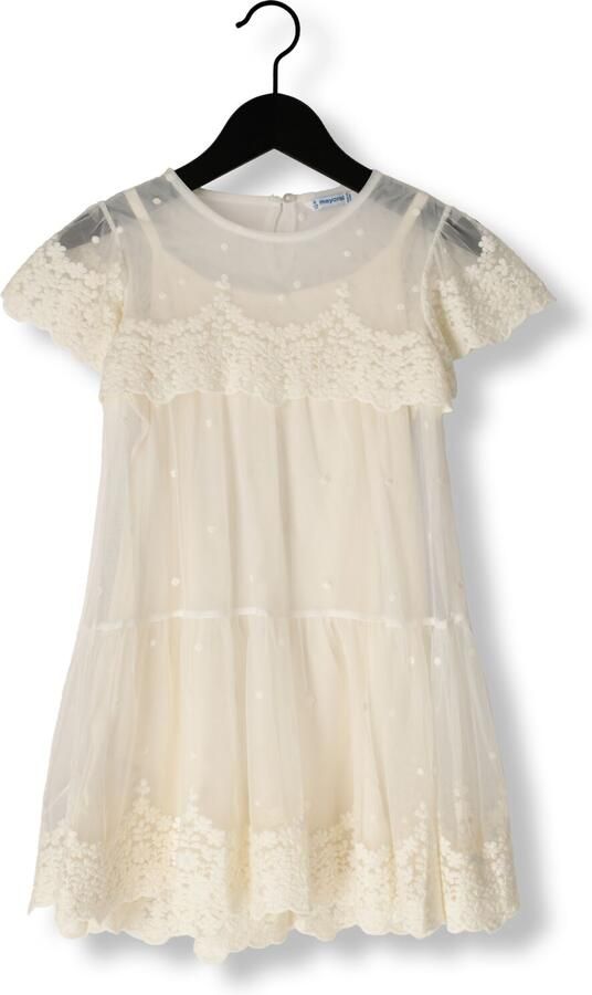 MAYORAL Meisjes Jurken Tulle Dress Beige - Foto 2