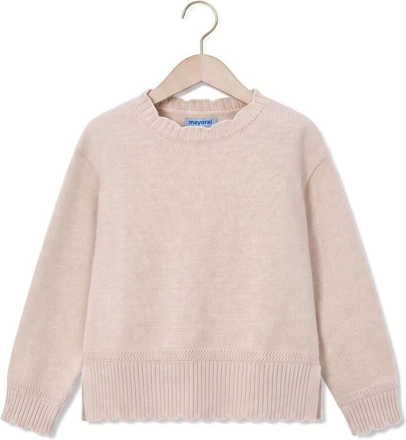MAYORAL Meisjes Truien & Vesten Knitted Smooth Sweater Beige