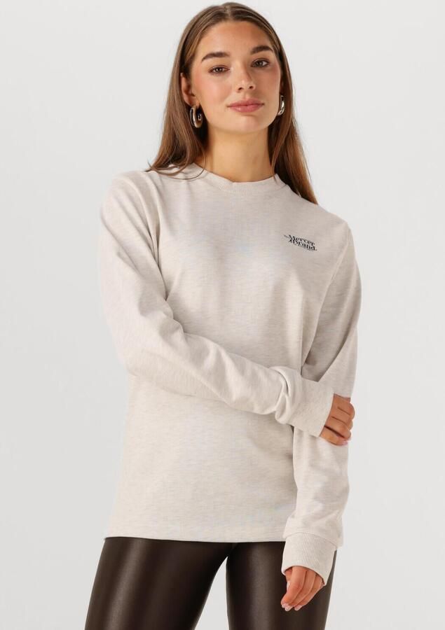 MERCER AMSTERDAM Dames Truien & Vesten The Mercer Long-sleeve Ecru - Foto 4