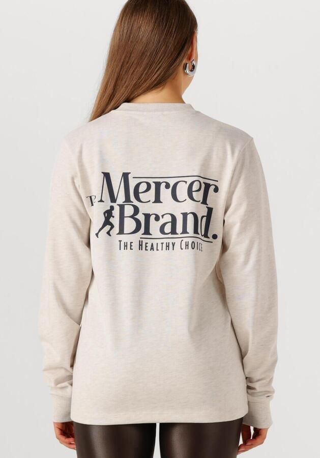 MERCER AMSTERDAM Dames Truien & Vesten The Mercer Long-sleeve Ecru - Foto 2