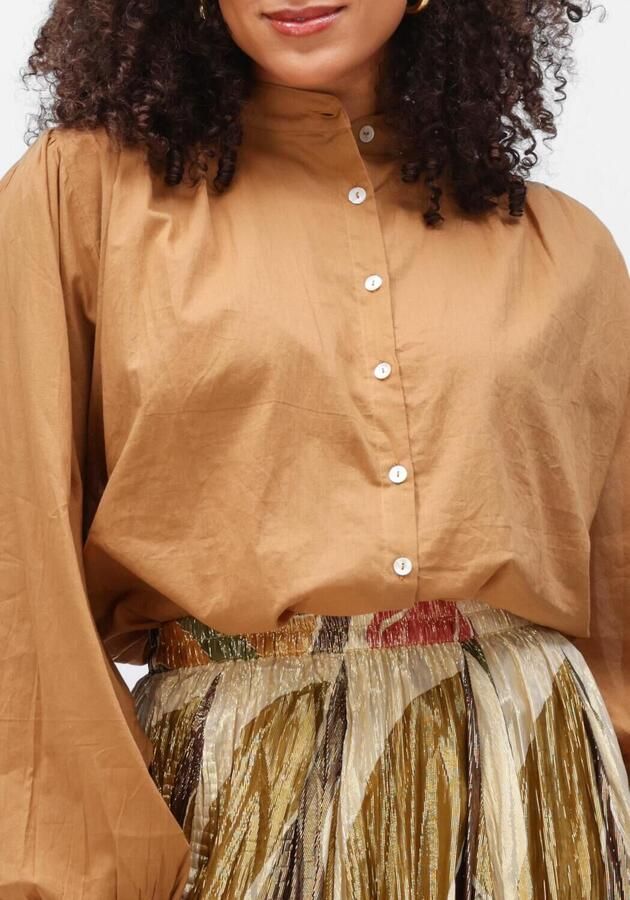 MES DEMOISELLES Dames Blouses Celeste Camel - Foto 4